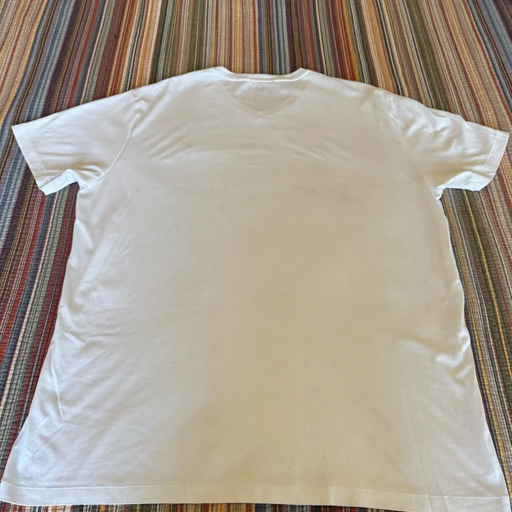 White Polo by Ralph Lauren Men's V-neck Short Sleeve T-shirt 2XLT NEW! - Picture 10 of 12